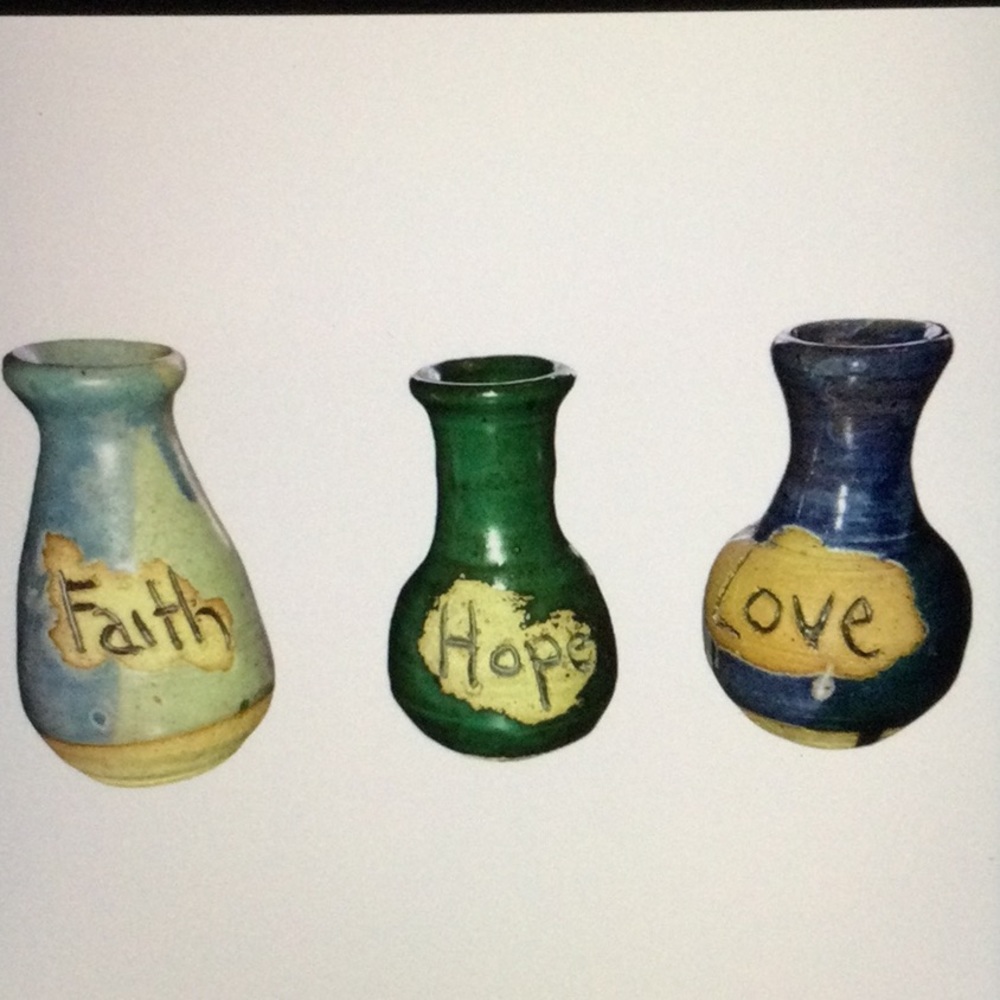 Vintage Hand Crafted Decorative Pottery vase set